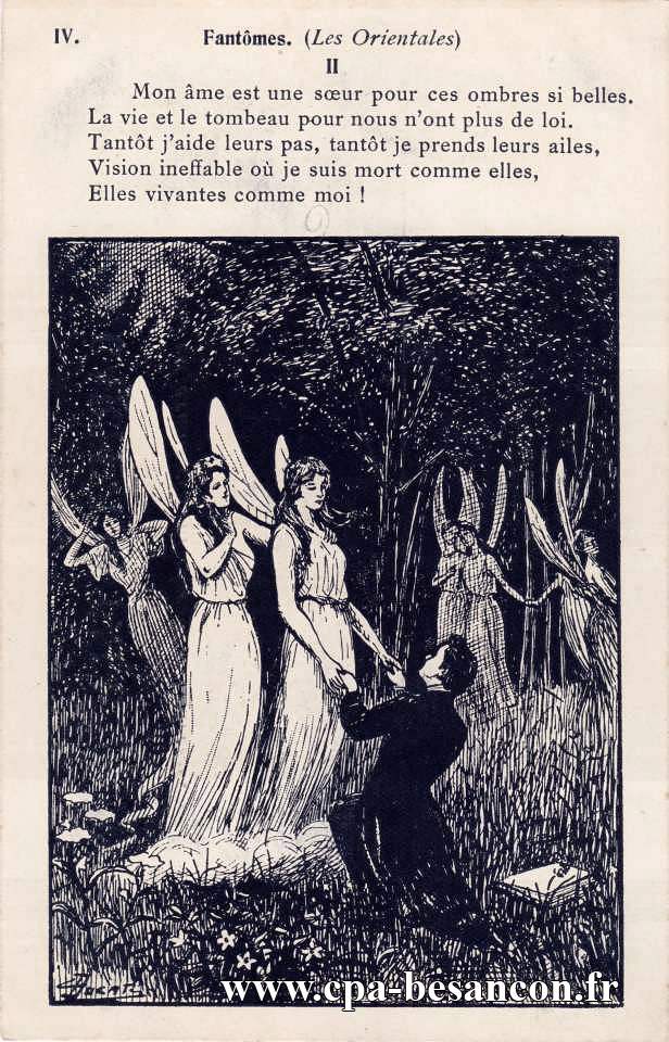 IV. Fantômes. (Les Orientales) II - Victor Hugo. Illustration Ducat
